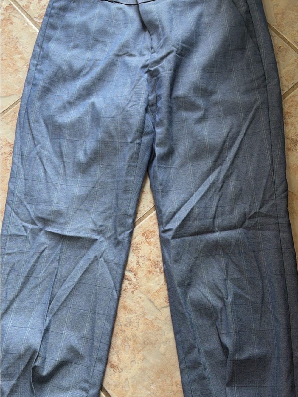 Banana Republic Blue Windowpane Dress Pants